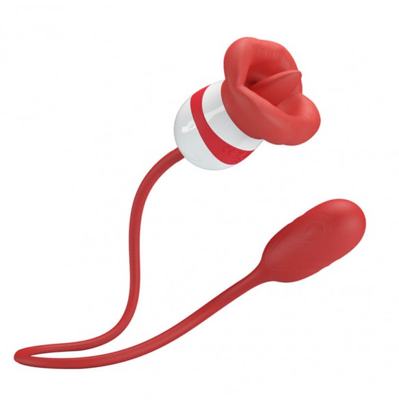 Pretty Love - Aliyah Tongue Licking Vibrator (Chargeable - Red) Pretty Love - Aliyah Tongue Licking Vibrator (Chargeable - Red)